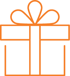 present with a bow icon