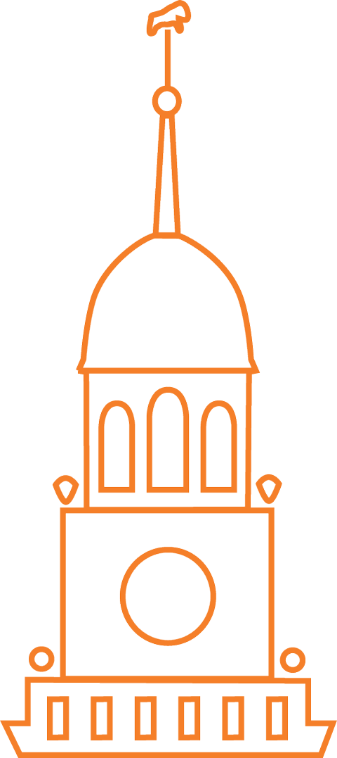 line drawing of a building
