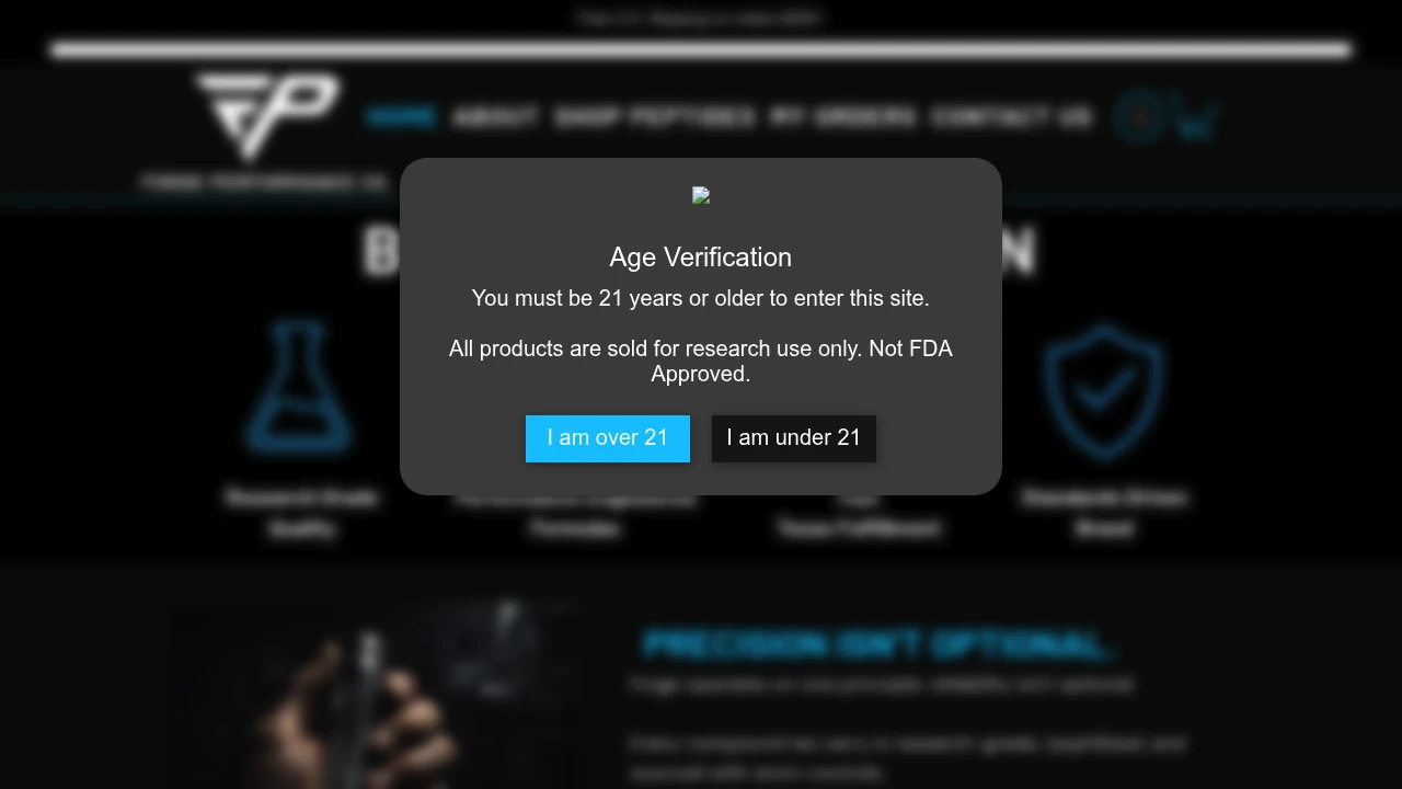 Screenshot of Forge Performance Co. website