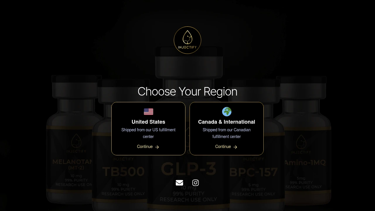 Screenshot of Injectify website