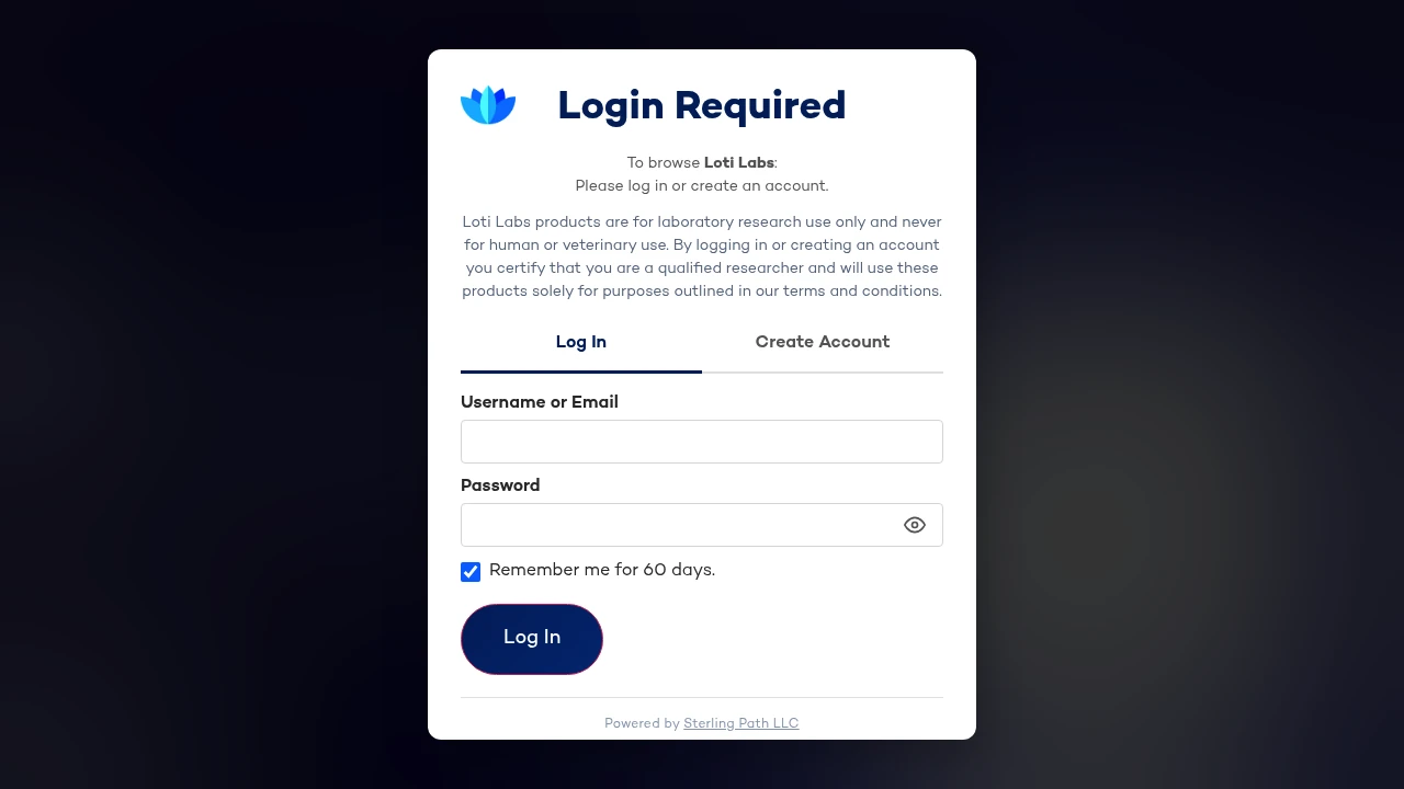 Screenshot of Loti Labs website