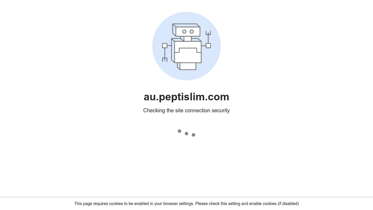 Screenshot of PeptiSlim website