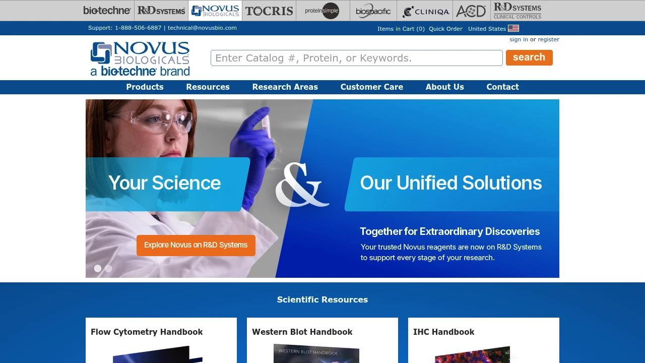 Screenshot of SRY Labs website