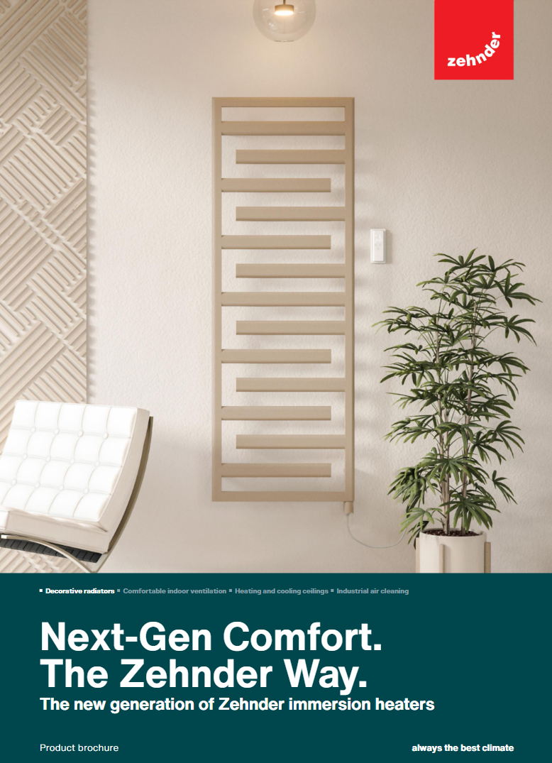 Zehnder immersion heaters brochure