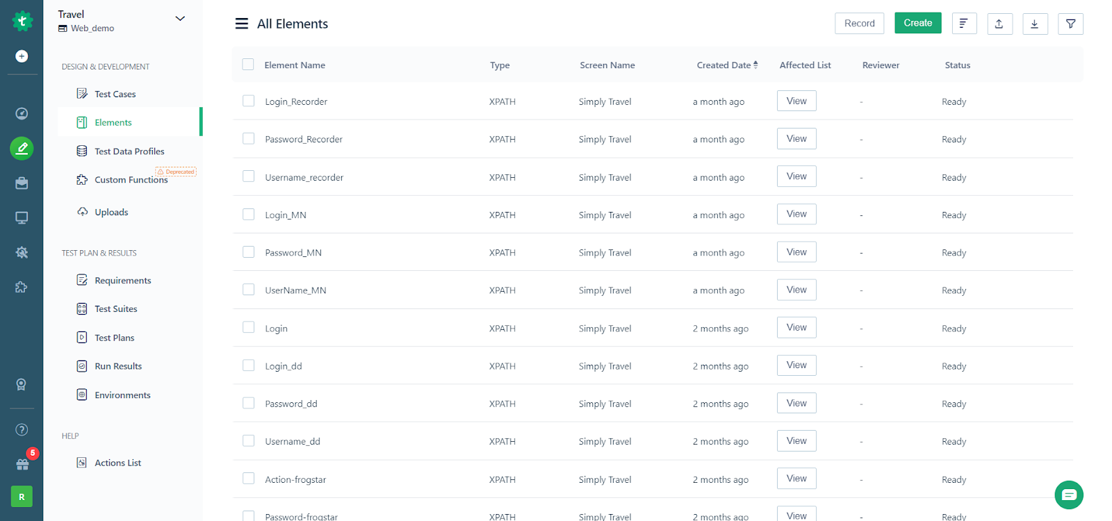 create account in testsigma
