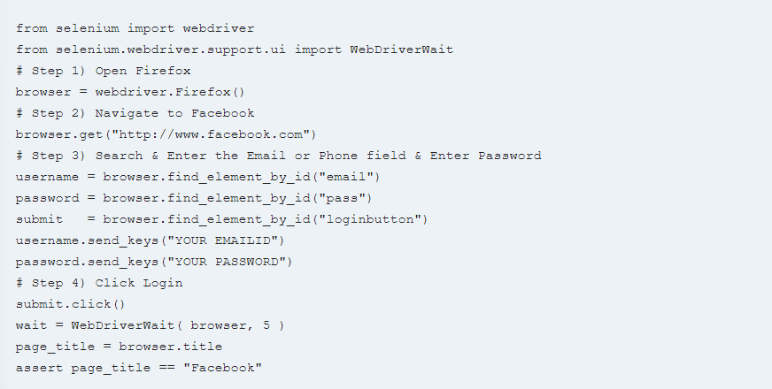 Selenium Python Example 2