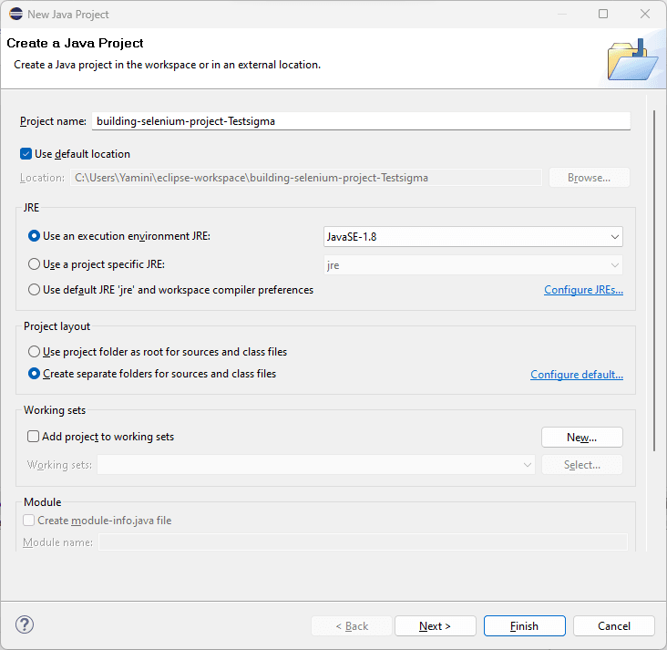 Create a Java project