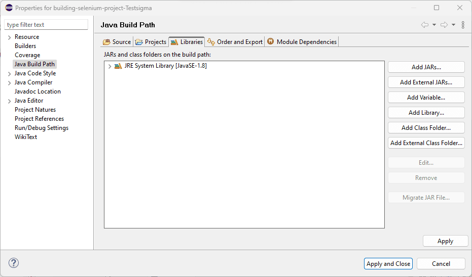 Add External Jars