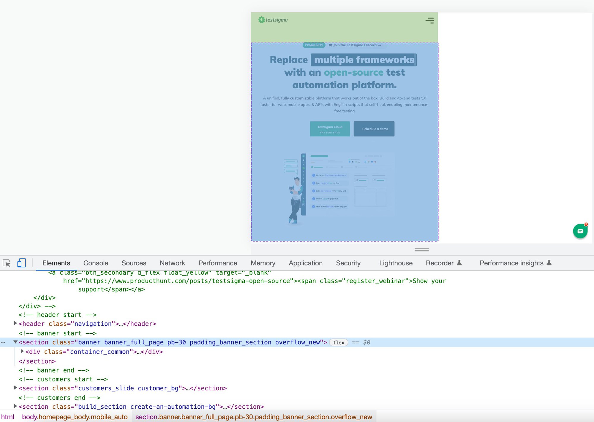 Finding locators and CSS selectors in Google Chrome