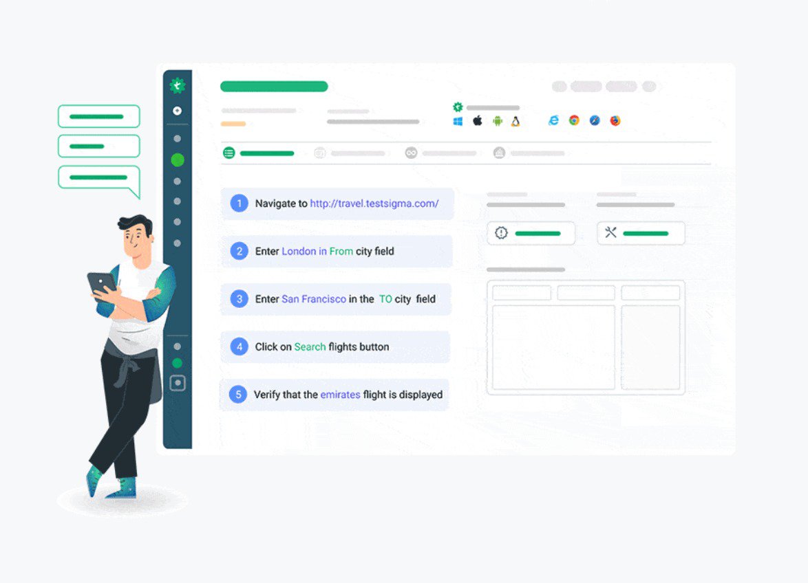 Performing UI testing with Testsigma