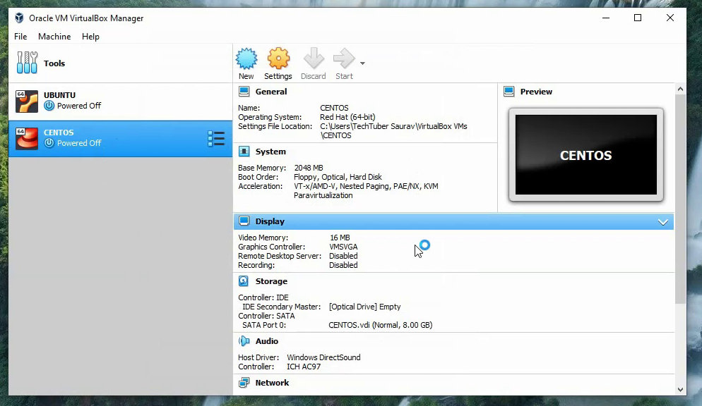 Inspect elements on mac using virtual environments