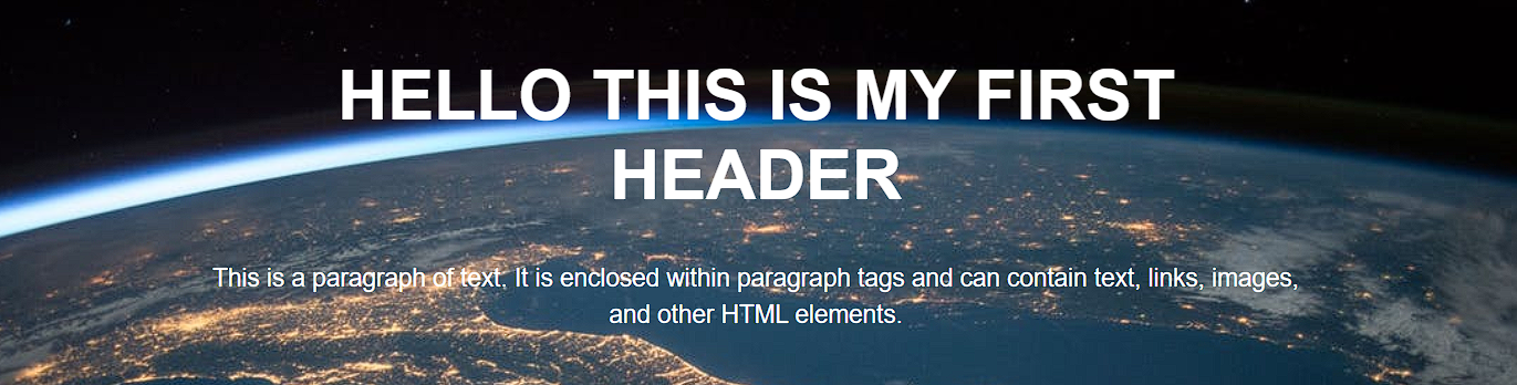 Adding an image in the background- Output