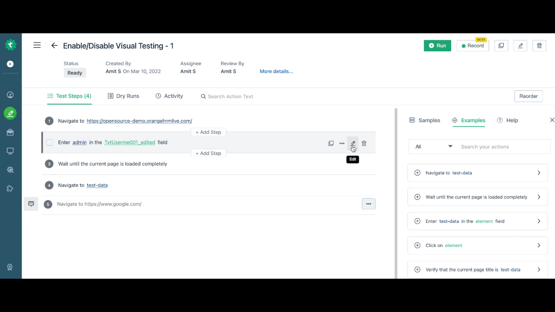visual testing