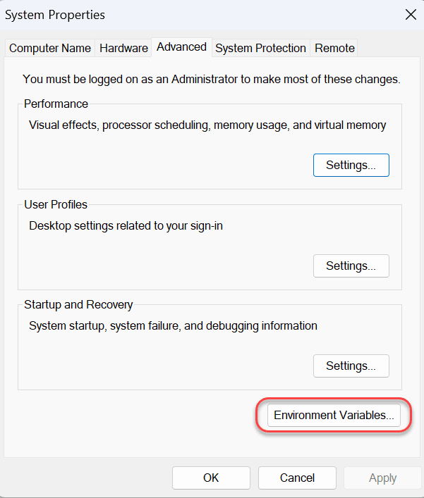 Configuring the environment to run Selenium UI tests