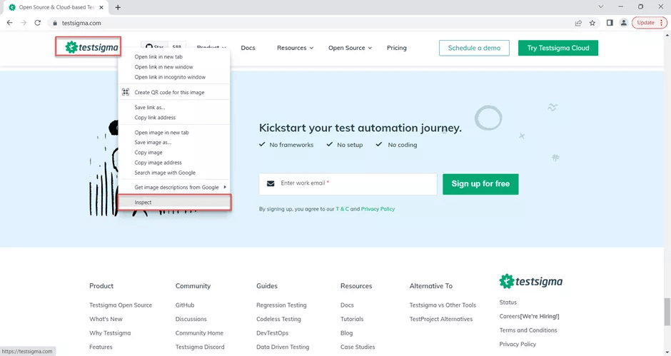 XPath selector open dev tools