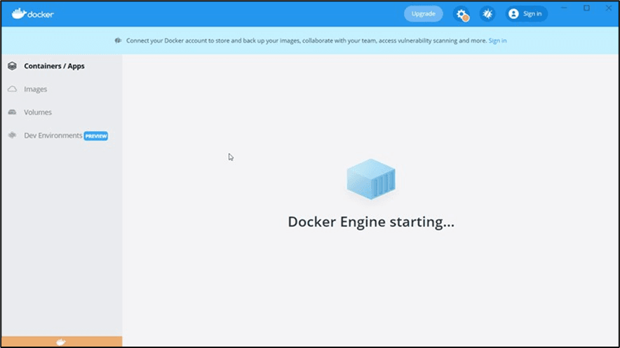 2.Start Docker Desktop