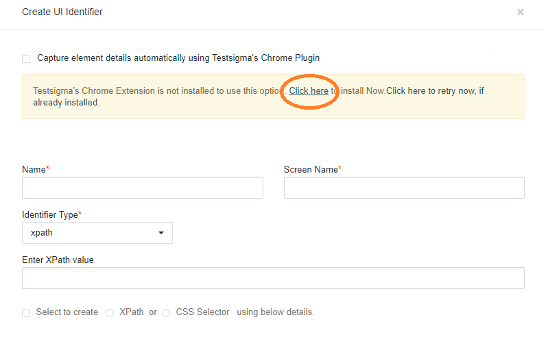 Find Element Locators using Chrome Extension- create UI Identifier page