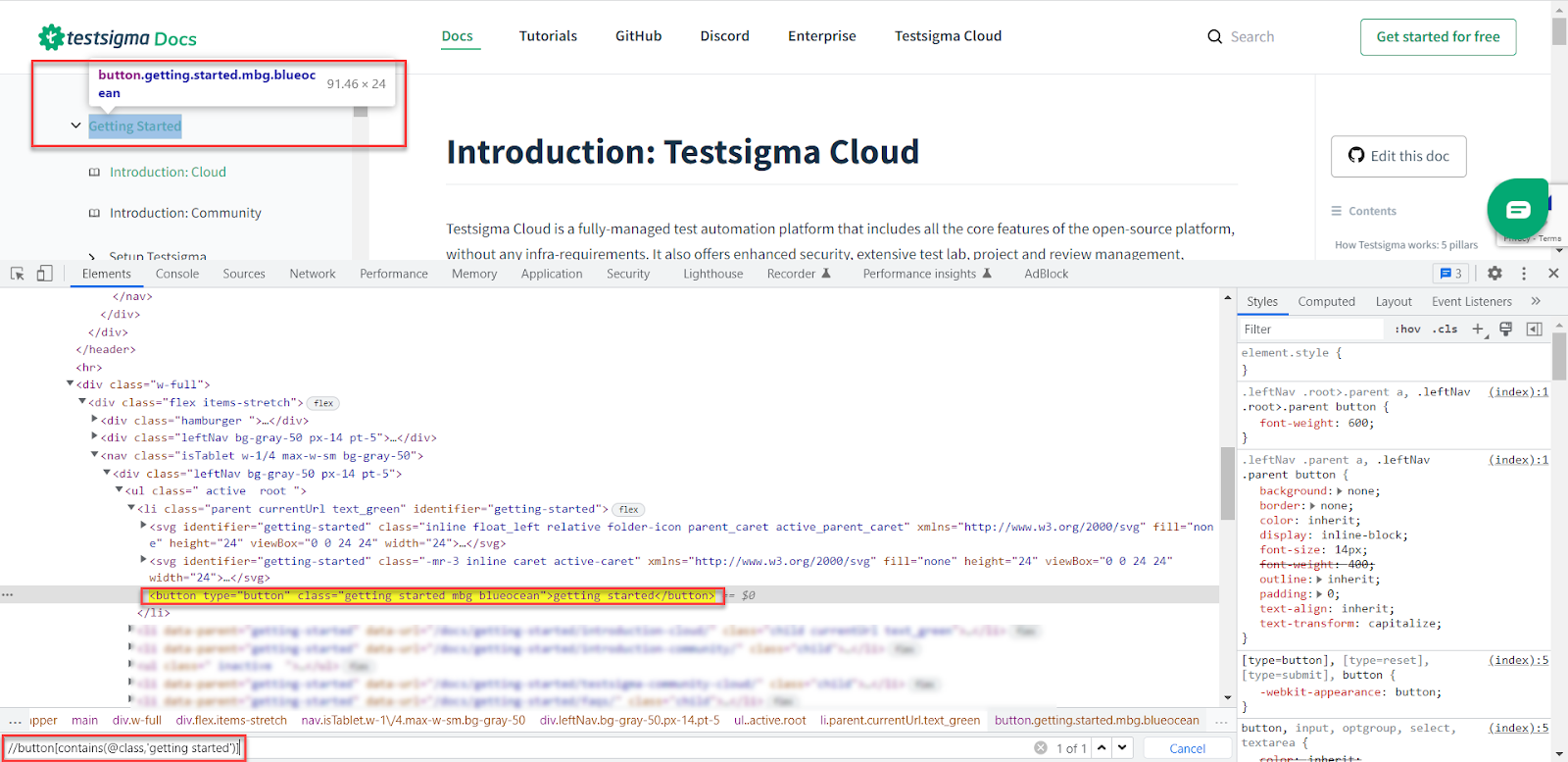 Xpath for class attribute