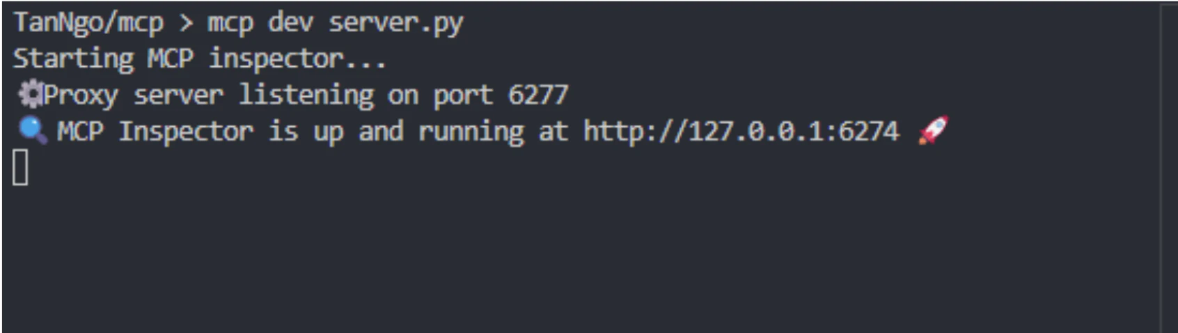Server’s running