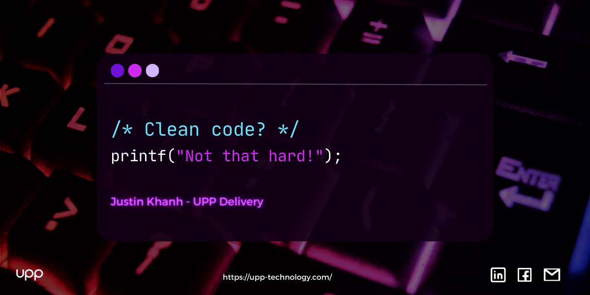 CLEAN CODE? NOT THAT HARD!