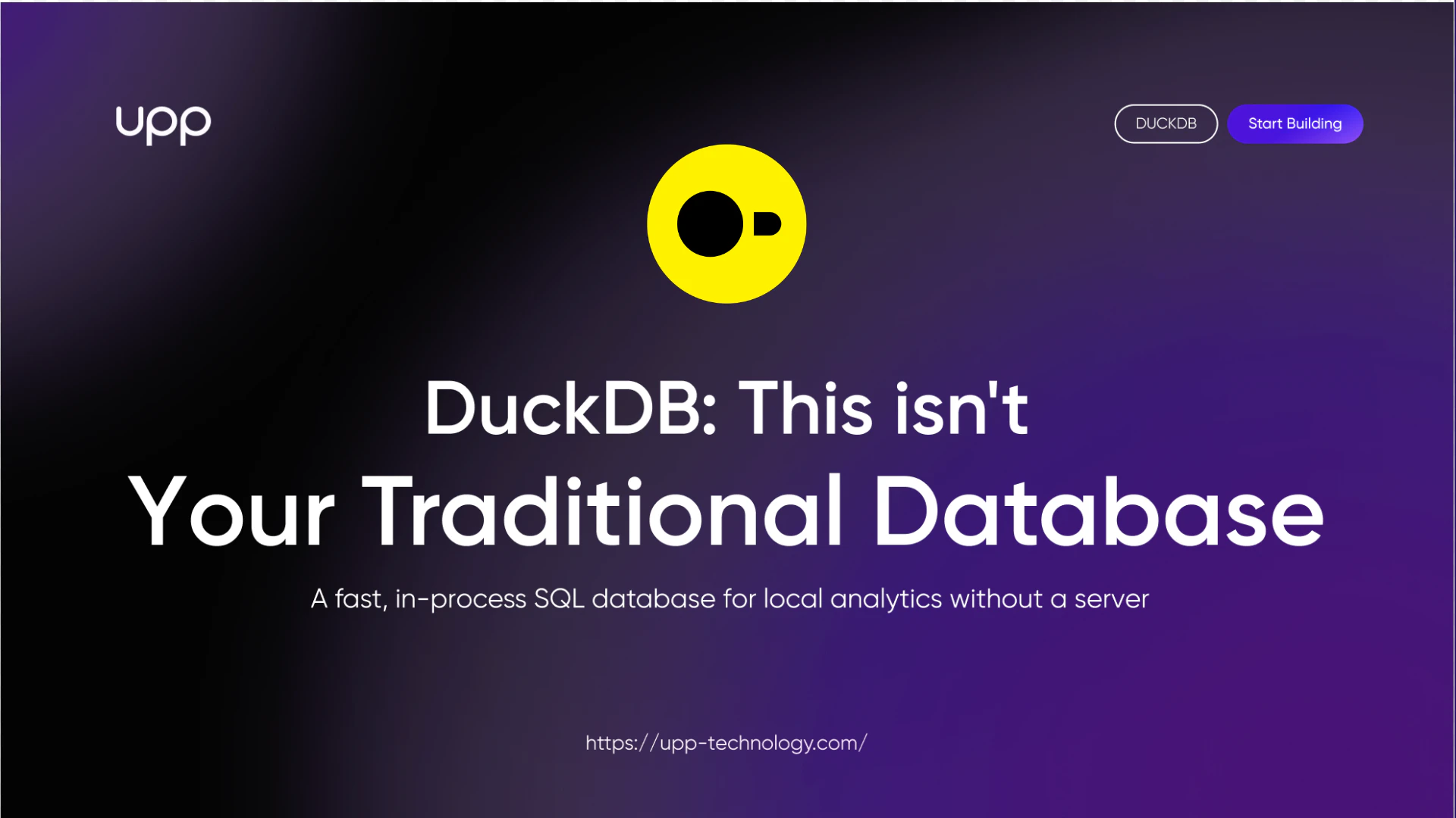 DuckDB - A Modern Analytics Database Built for Speed and Simplicity