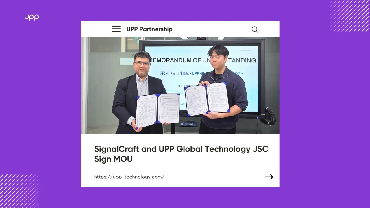 SimSimi Inc. and UPP Global Technology JSC Sign Strategic MOU