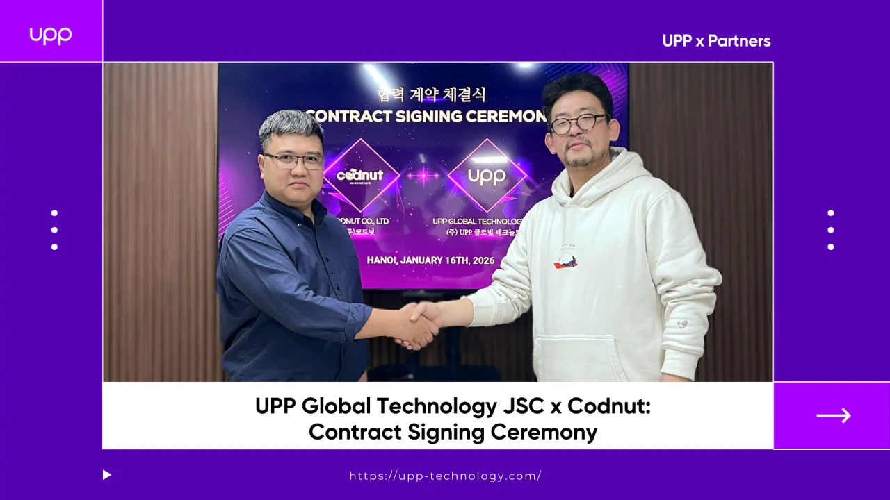 UPP 글로벌 테크놀로지, 한국 에듀테크 기업 코드넛과 협력 계약 체결
