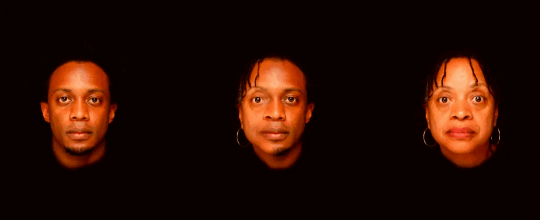 (from L-R) HTW’s face morphing into DW’s face. 3 faces total.