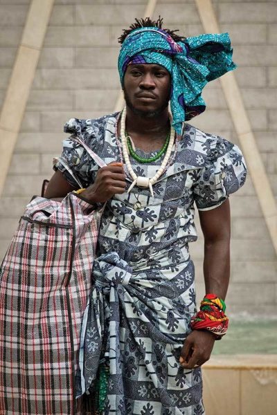 Serge Attukwei Clottey And Go Lokal My Mothers Wardrobe Performance At Gallery 1957 6 March 2016 Courtesy The Artist And Gallery 1957 Photo By Nii Odzenma 23