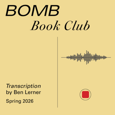 A text heavy graphic announcing BOMB's Spring 2026 book club.