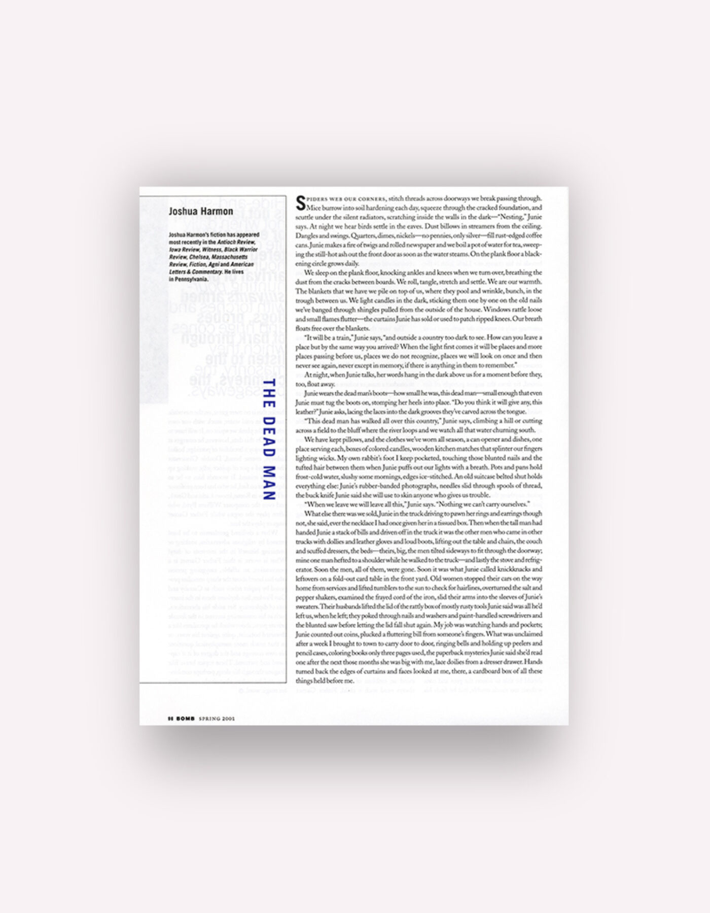 BOMB Magazine | The Dead Man