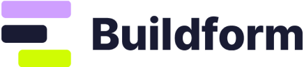 Buildform built with logo