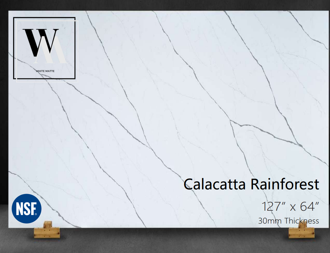 Calacatta Rainforest 3cm Quartz - quartz surface