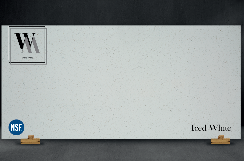 Iced White 3cm Quartz quartz surface