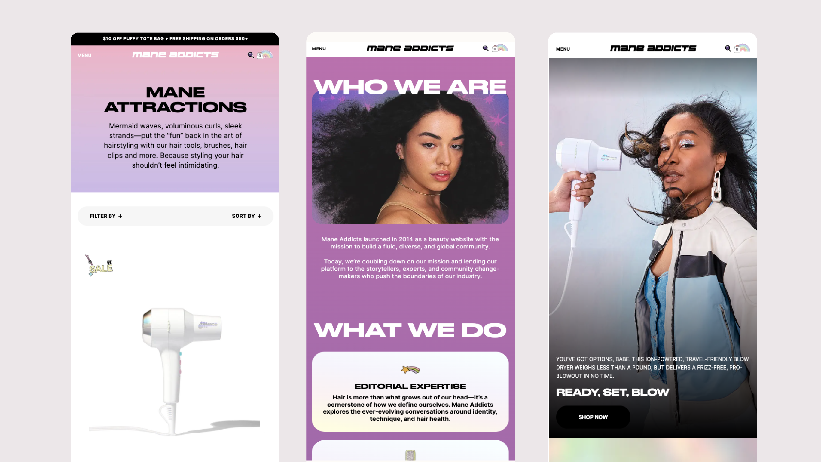 Mane addicts website