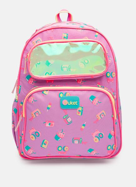 Mochila Escolar Com Rodinha Unicórnio Kawaii Puket 4477-1-11 - Liláz Store