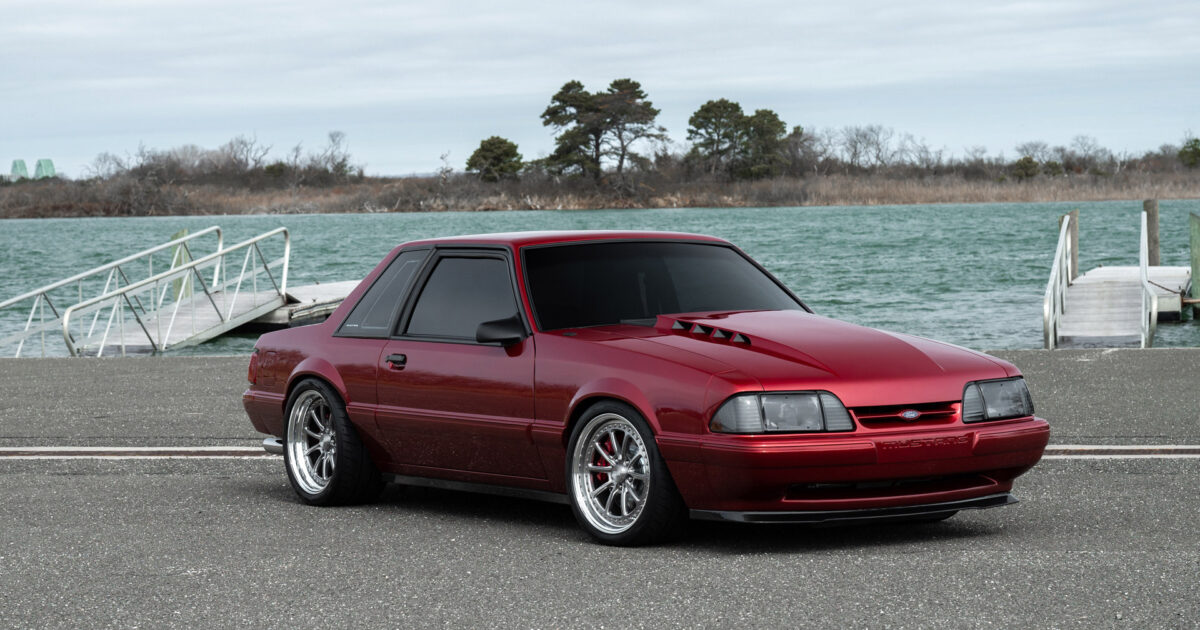 Burgundy Ford Mustang Foxbody - CZ10 | CCW (Complete Custom Wheel)