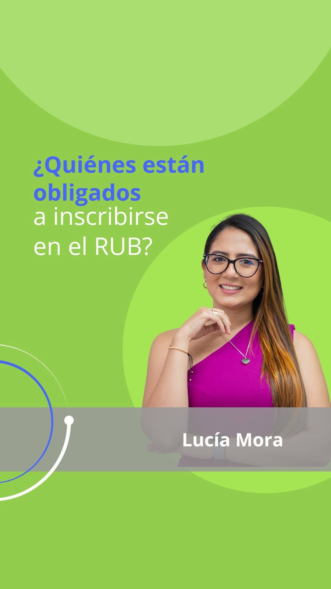 Plazo para el reporte inicial del RUB en 2026