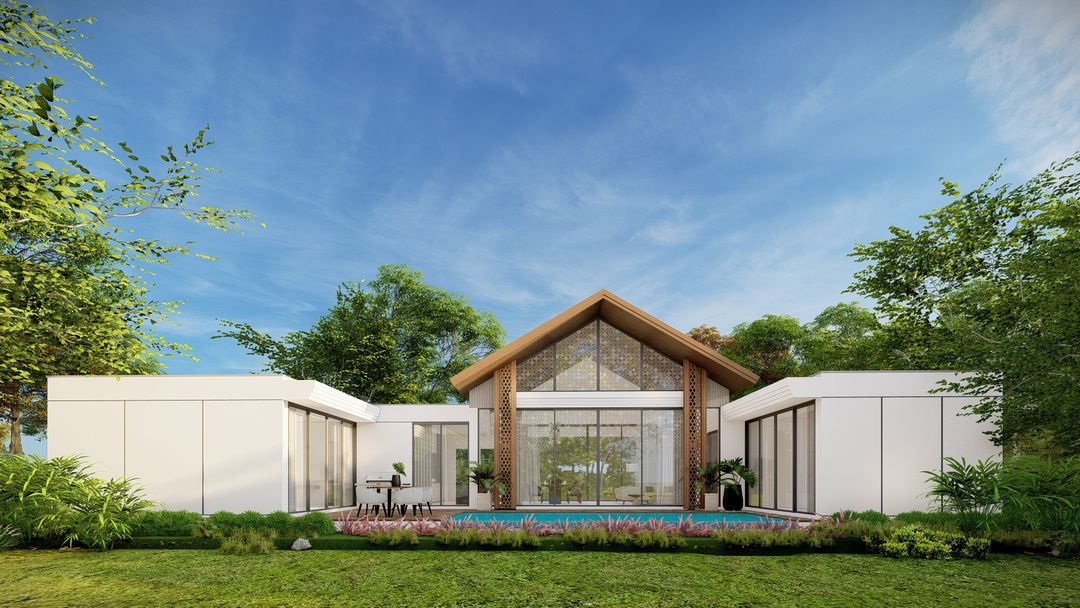 Modern tropical 3-bedroom pool villa at Bangtao