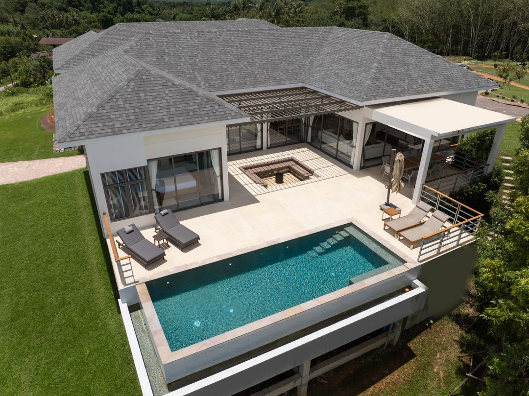 New serene 4-bedroom pool villa for rent at Phang Nga