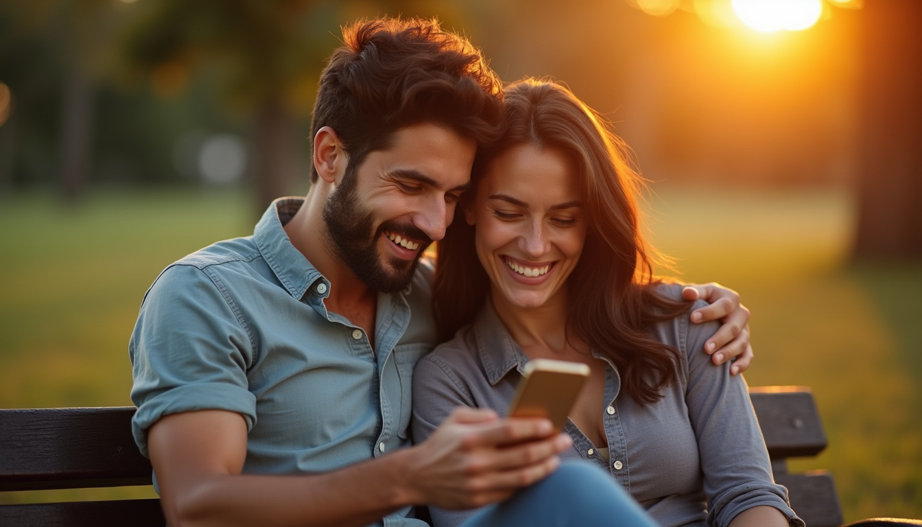 Casal feliz juntos — o resultado de usar o Hitch para reconquistar quem voce ama