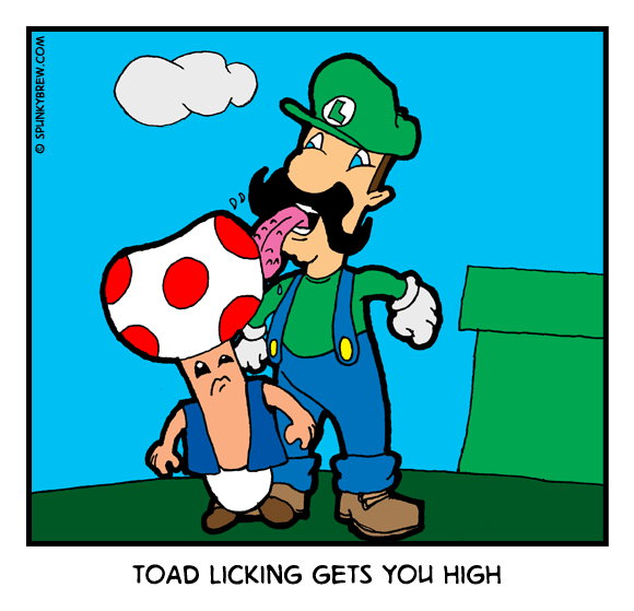 Getting His Licks In