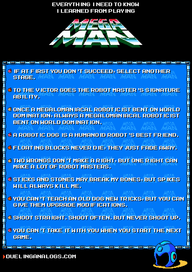 Everything I Need to Know I Learned from Playing Mega Man