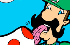 Getting His Licks In