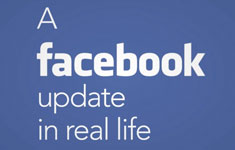 A Facebook Update in Real Life