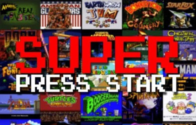 Super Press Start for Every Super NES Title Screen