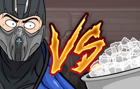 Sub-Zero takes the Ice Bucket Challenge