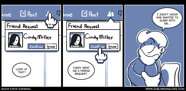 How Guys Interpret Friend Requests