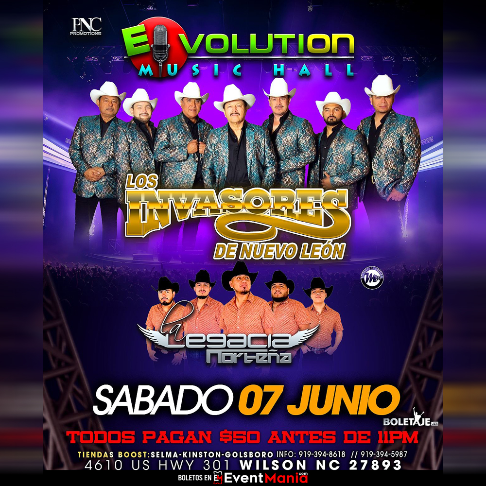 Event Invasores de Nuevo Leon y mas - Wilson, NC Poster