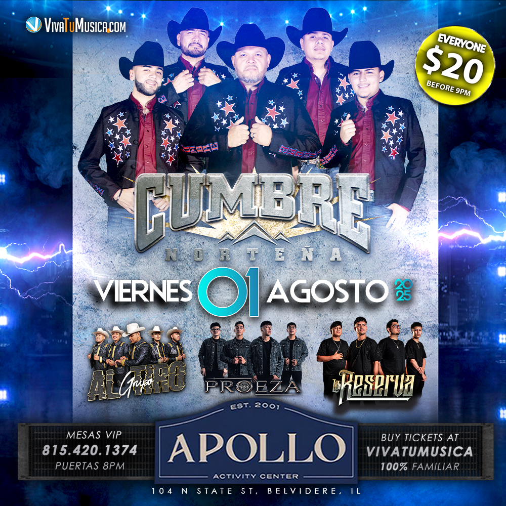 Event CUMBRE NORTENA @ APOLLOS Poster